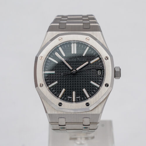 Audemars Piguet Royal Oak Time and Date Only Black Dial