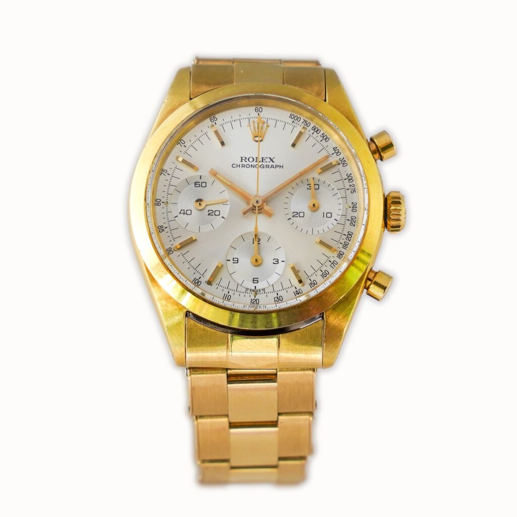 Rolex Pre-Daytona Ref. 6238, 18k Yellow Gold, Silver Dial