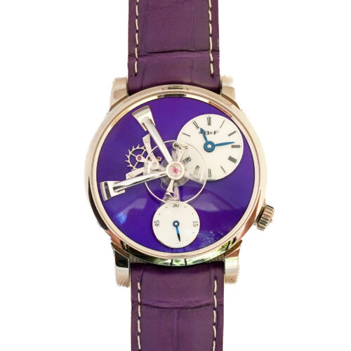 MB&F Legacy Machine 101, 18k White Gold, Purple Dial, 2021 Edition