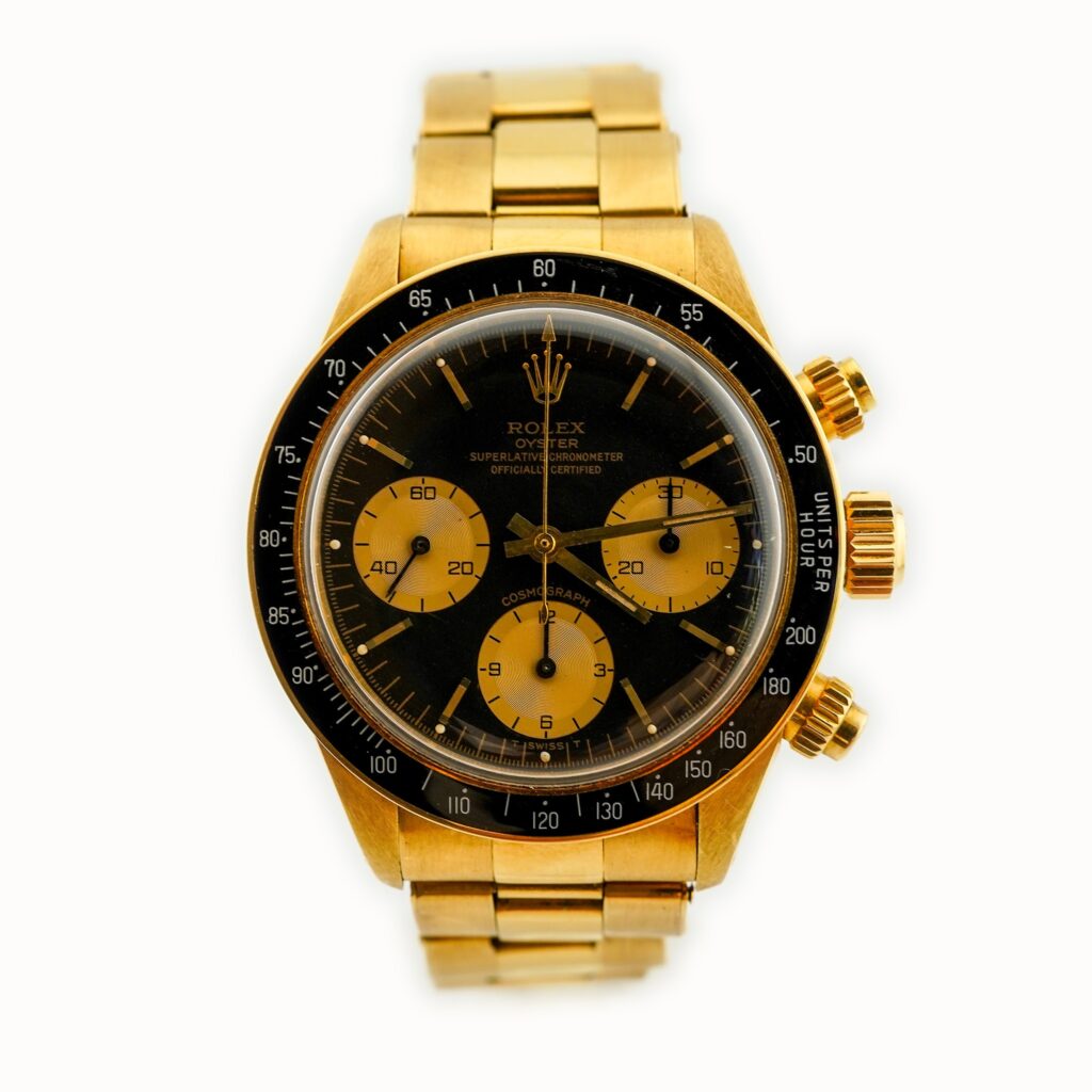 Rolex Cosmograph Daytona, Ref. 6263, 18k Yellow Gold, Black Dial, 1971